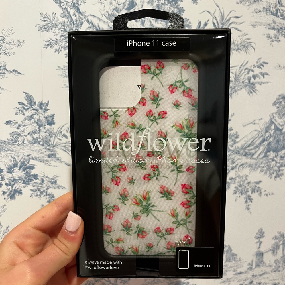 Wildflowers iPhone 11 Case - Red and Green Floral